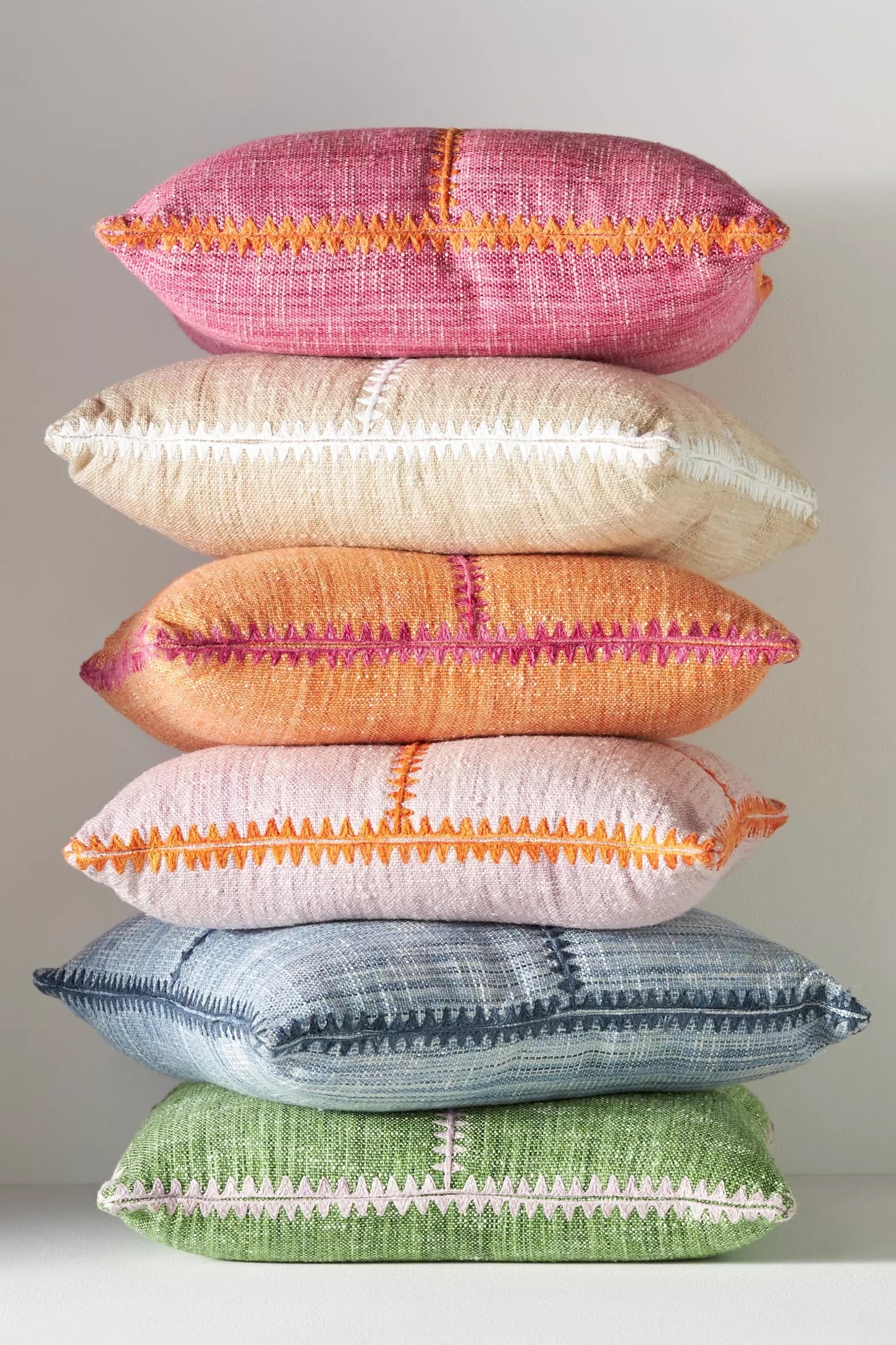 Anthropologie bright throw pillows 